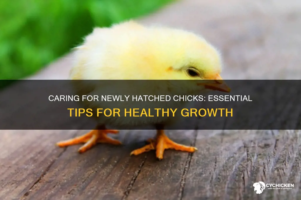 how do i look after newly hatched chicks