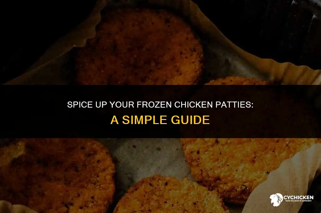 how do i make a frozen chicken patty spicy