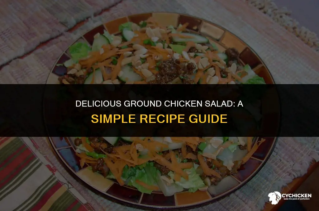 how do i make ground chicken salad