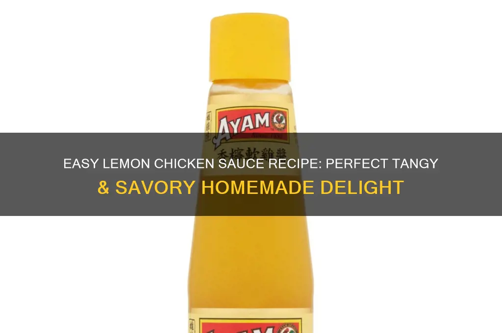 how do i make lemon chicken sauce
