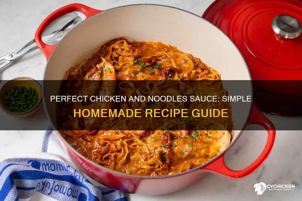 how do i make the sauce for chicken and noodles