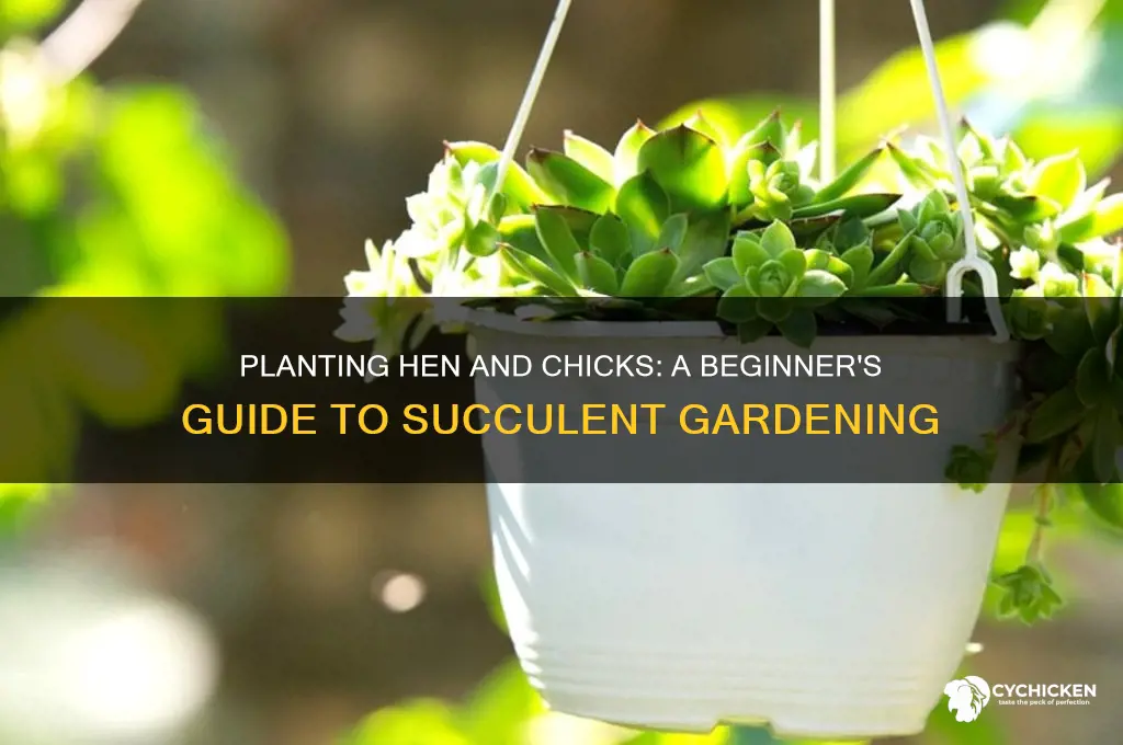 how do i plant hen and chicks