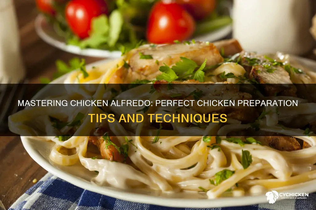 how do i prepare chicken for chicken alfredo