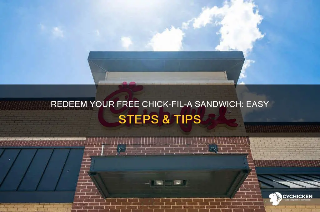 how do i redeem my free chick-fil-a sandwich