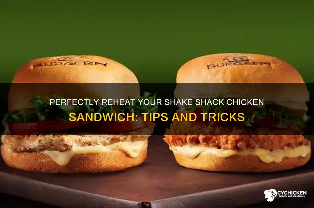 how do i reheat a shake shack chicken sandwich