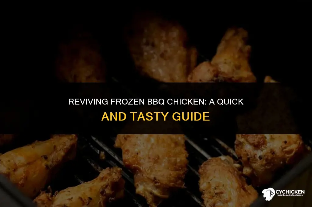 how do i reheat frozen barbecued chicke