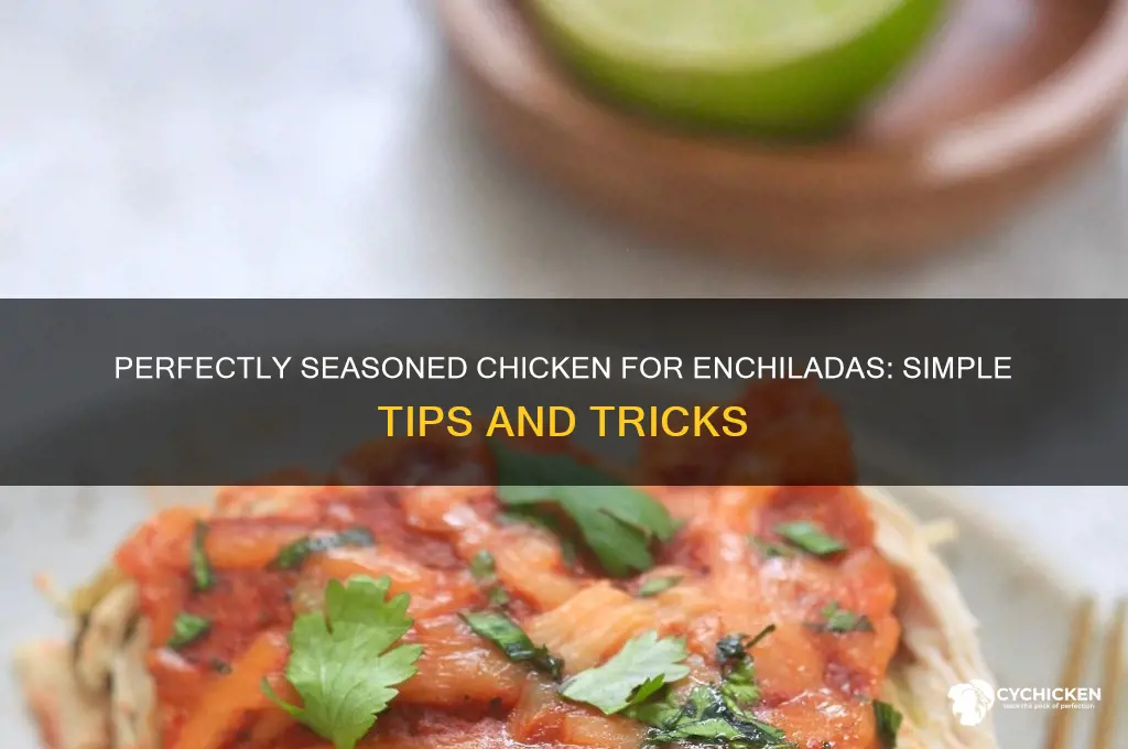 how do i season chicken for enchiladas