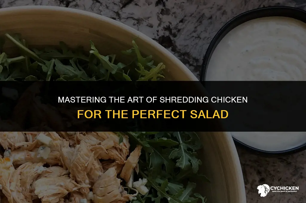 how do i shred chicken for a chicken salad
