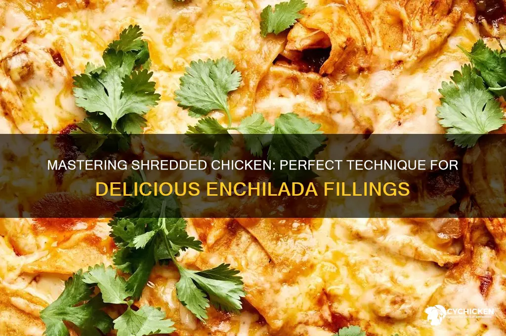 how do i shred chicken for enchiladas
