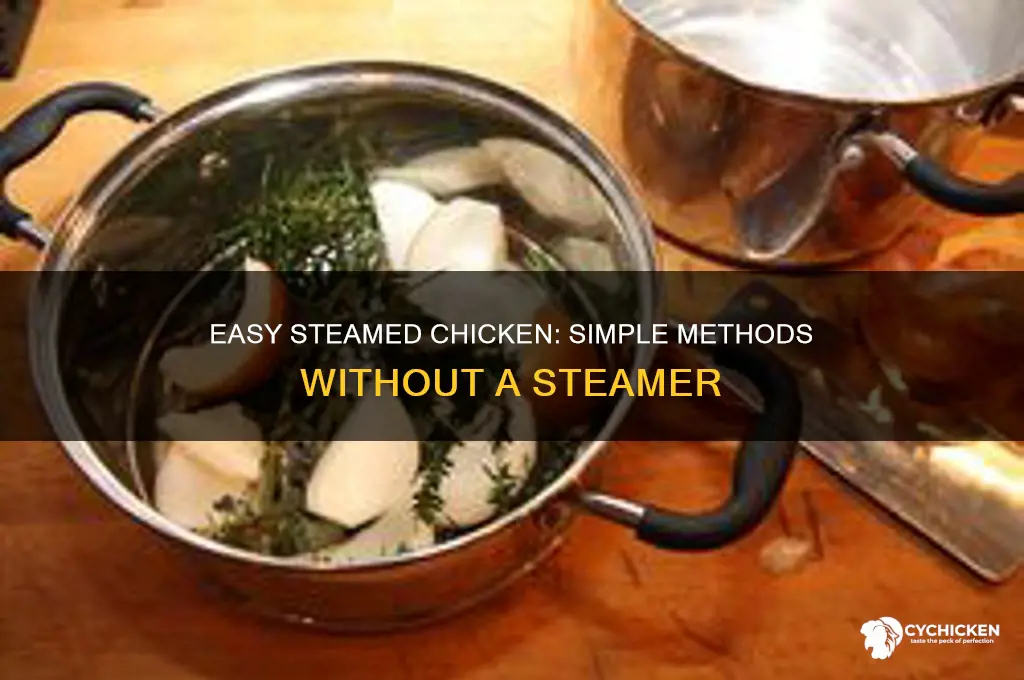 how do i steam chicken without a steamer