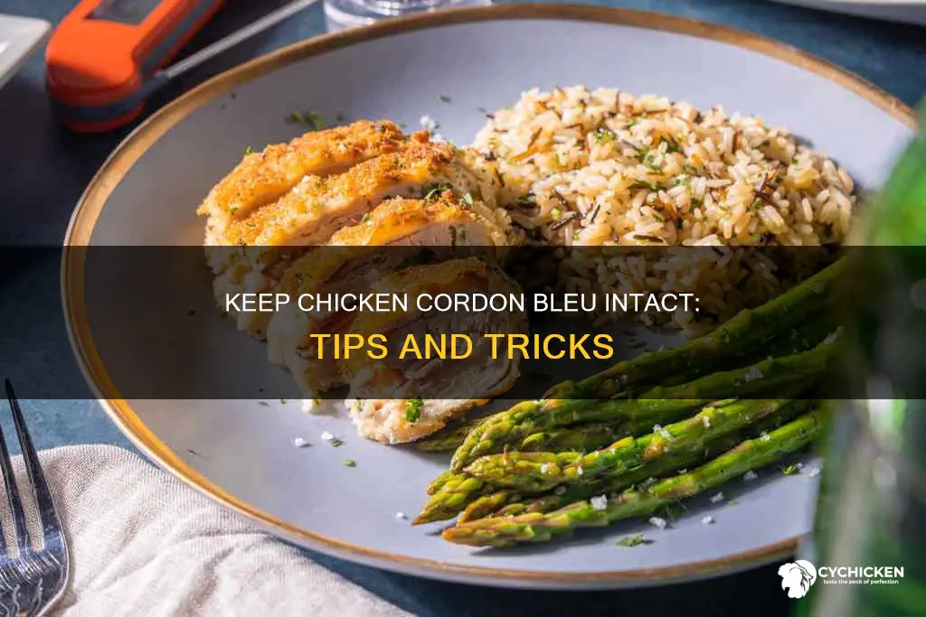 how do i stop chicken cordon bleu from melting out