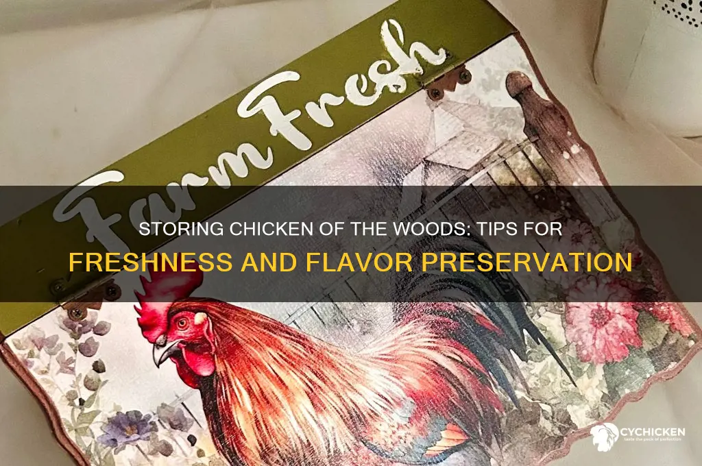 how do i store chicken of the woods