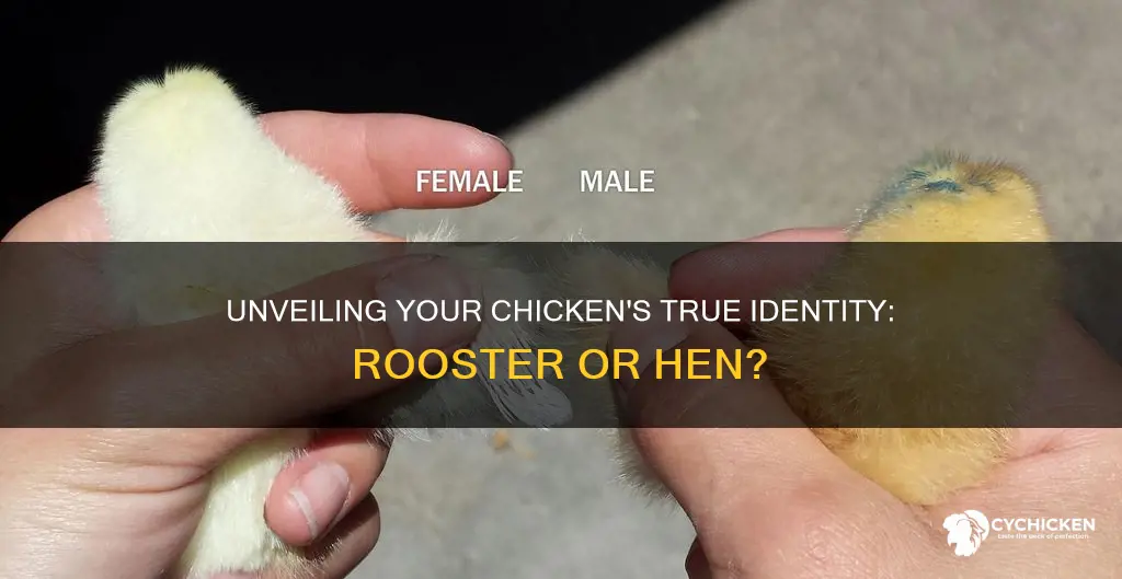 how do i tell if my chicken is a rooster