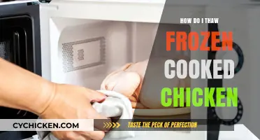 Safely Thawing Frozen Cooked Chicken: A Step-by-Step Guide