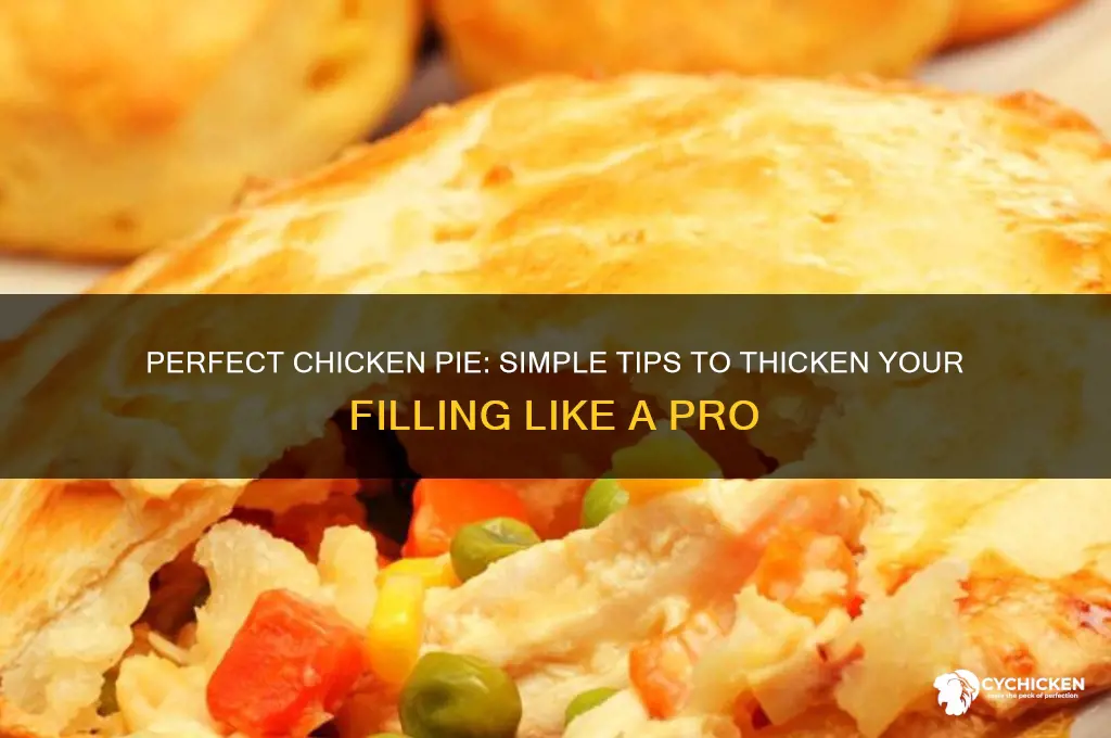 how do i thicken my chicken pie filling