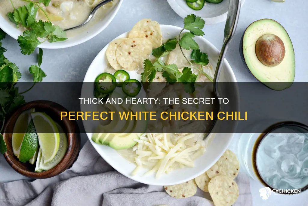 how do i thicken up my white chicken chili