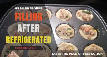 Thicken Chicken Pie Filling: Post-Refrigeration Consistency Fix