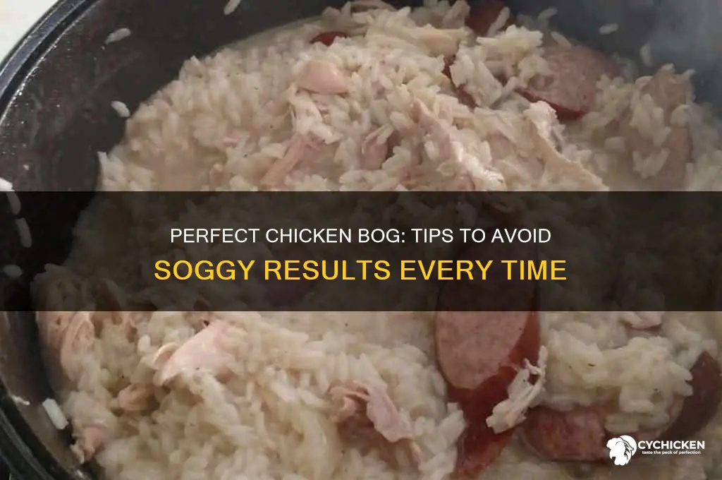 how do keep chicken bog from being soggy