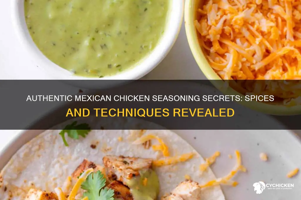 how do mexican restaurants season their chicken