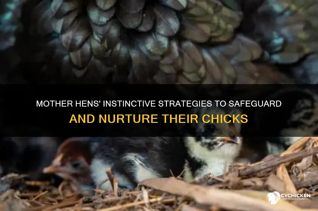 how do mother hens protect their chicks