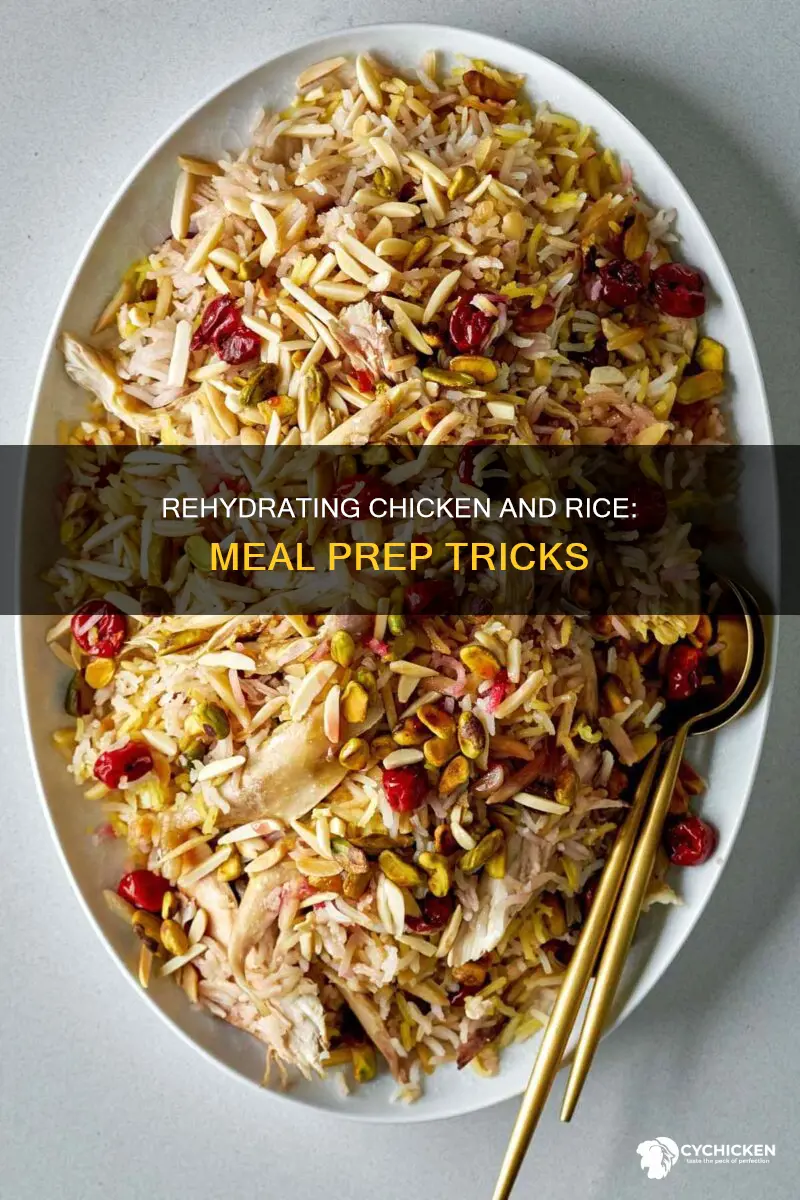 how do people rehydrate rice and chicken when meal prepping