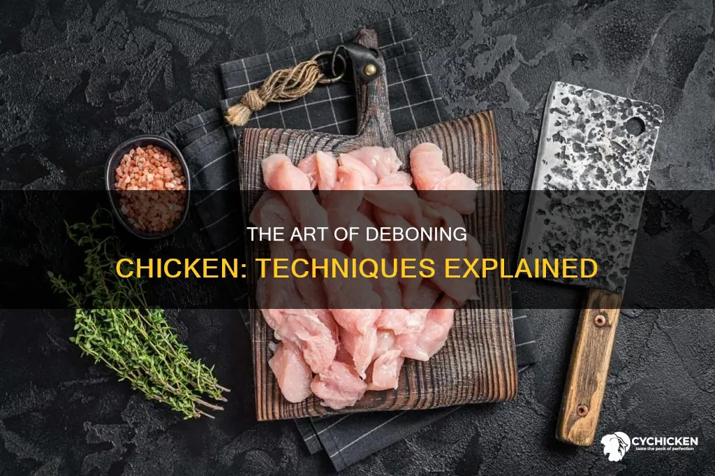 how do people take out the bones in chicken