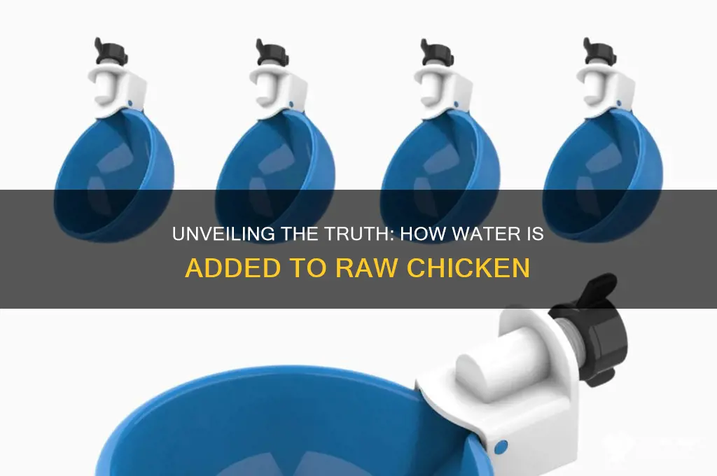 how do they add water to raw chicken
