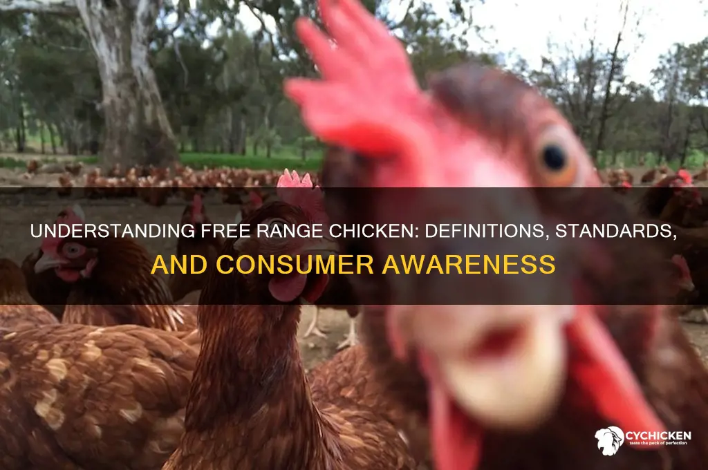 how do they define free range chicken