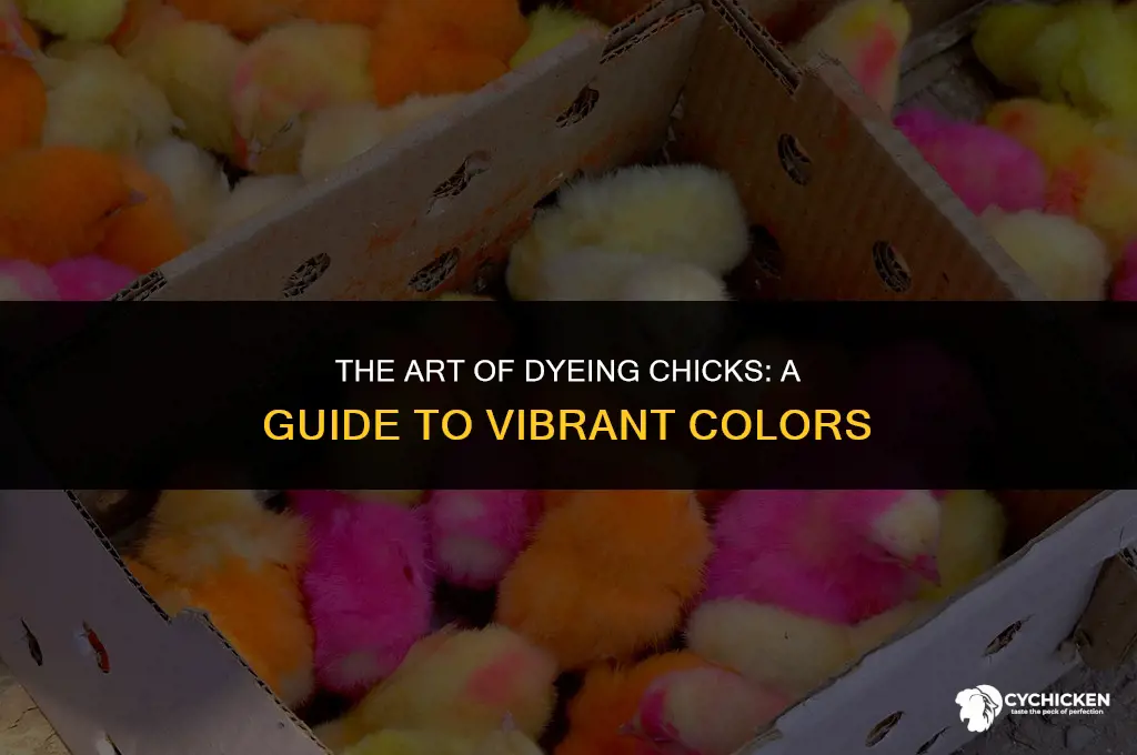 how do they get colored chicks