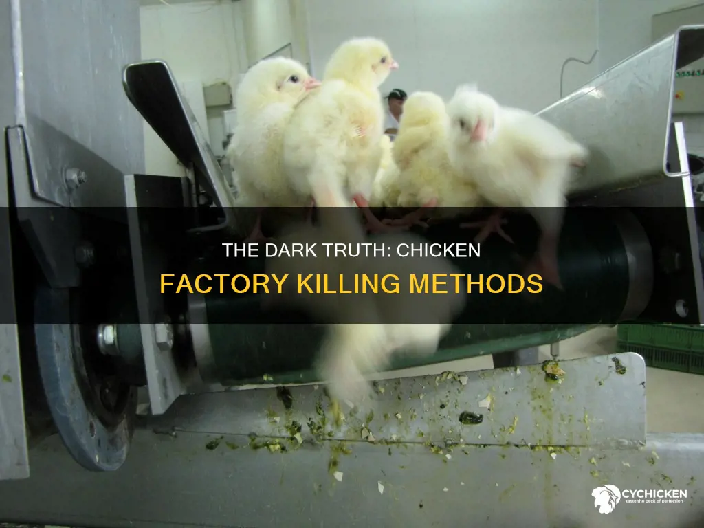 how do they kill chickens in a chicken factory