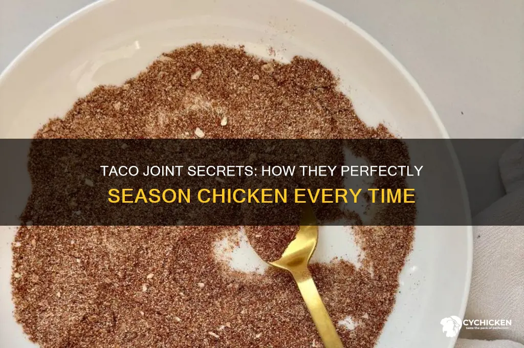 how do they season chicken in taco place