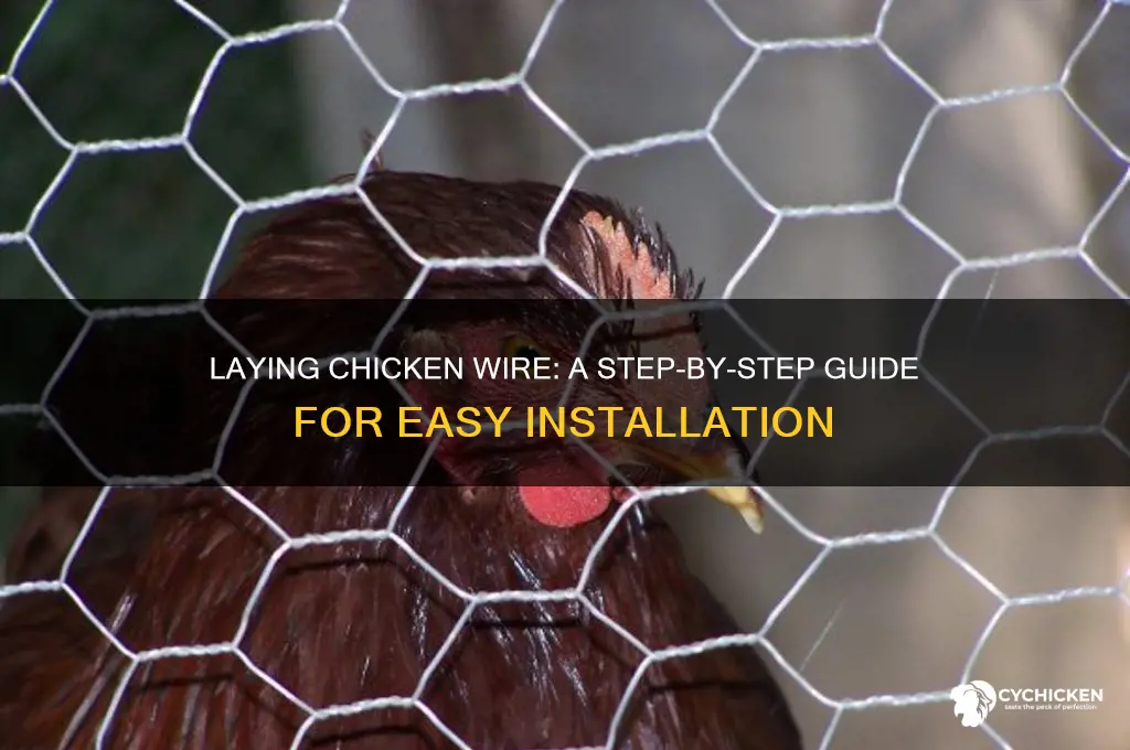 how do u lay chicken wire down