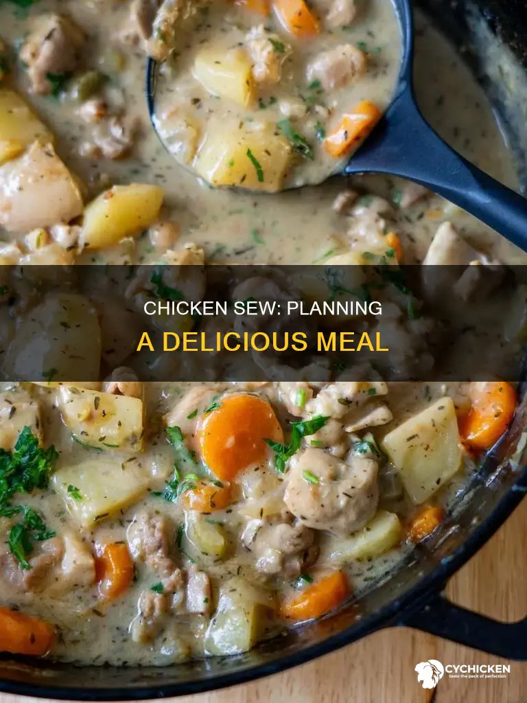 how do u plan a meal of chicken sew
