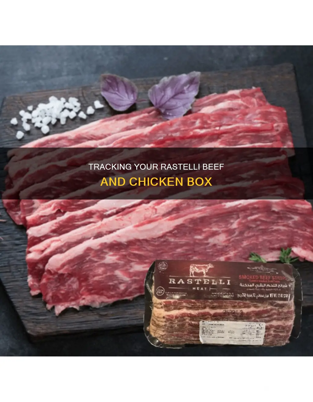how do we track rastelli beef and chicken box