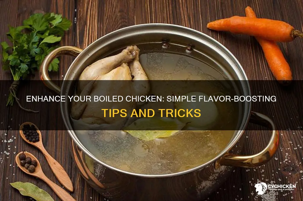 how do you add flavor to boiled chicken