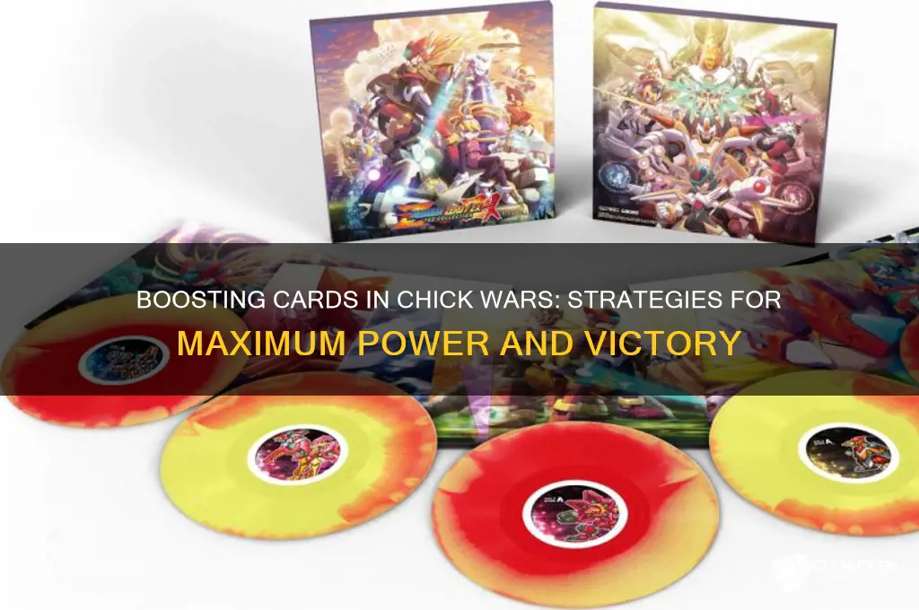 how do you boost cards in chick wars