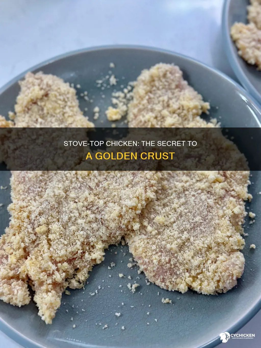 how do you bread chicken on a stove top