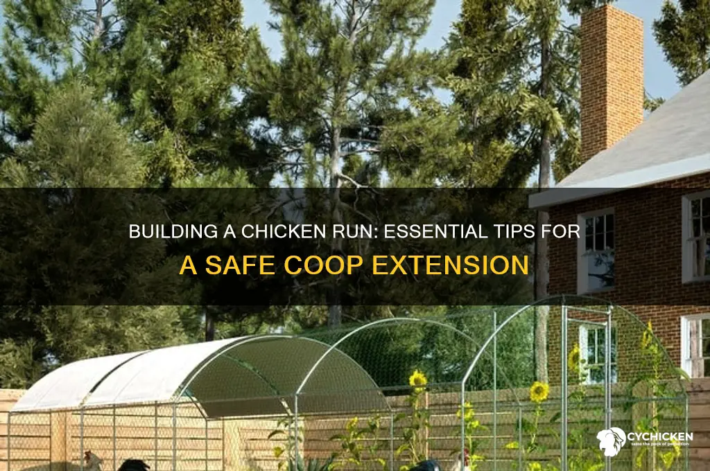 how do you build a chicken run