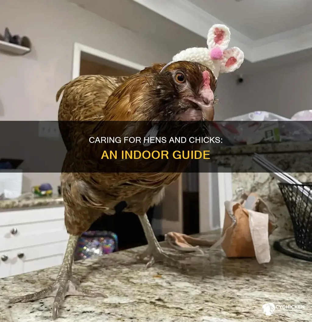 how do you care for hens and chicks indoors