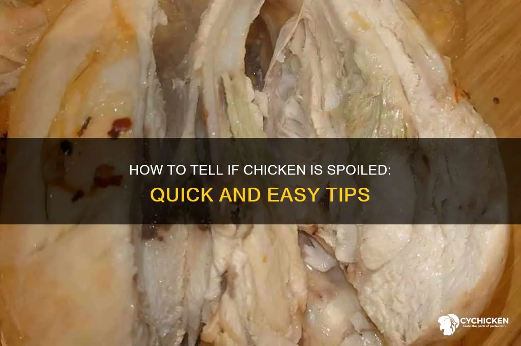 how do you check if chicken is off