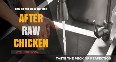 Sanitizing Your Sink After Handling Raw Chicken