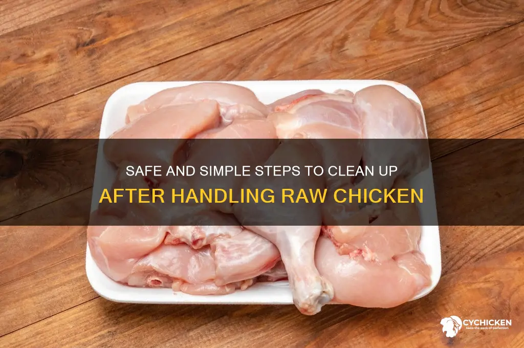 how do you clean up after raw chicken