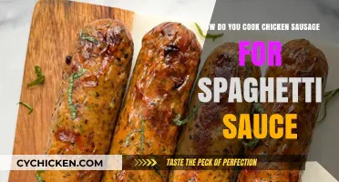 Perfectly Cooked Chicken Sausage for Spaghetti Sauce: Easy Steps