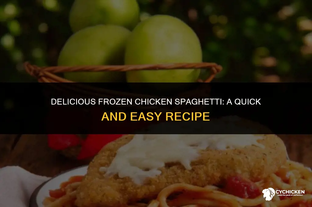 how do you cook frozen chicken spaghetti