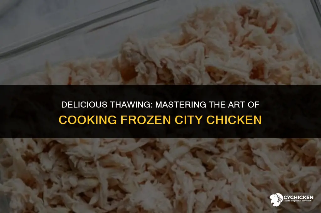 how do you cook frozen city chicken