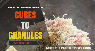 Crushing Chicken Bouillon Cubes: Granules in Three Easy Steps