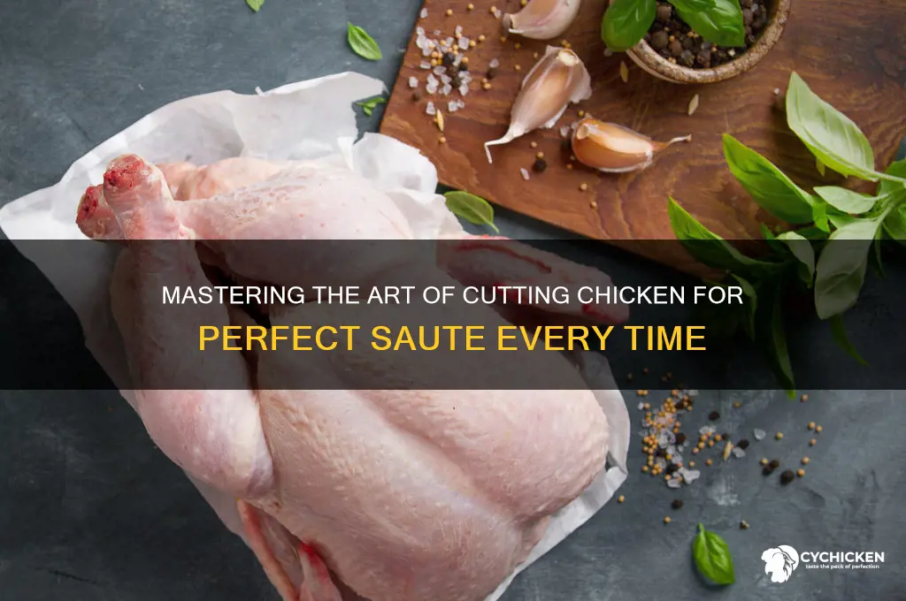 how do you cut chicken for saute