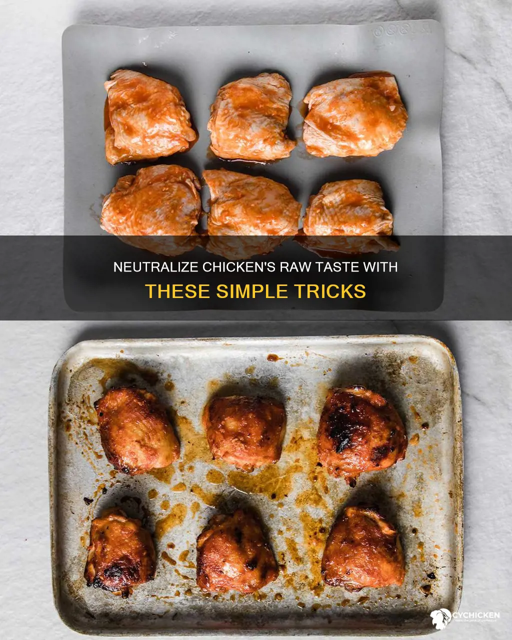 how do you cut the rawness taste from chicken