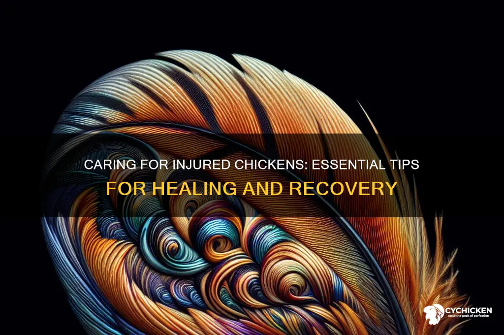 how do you deal with an injured chicken