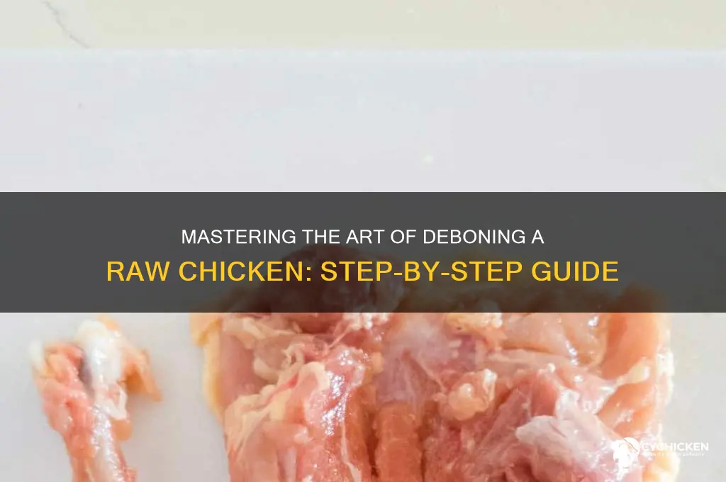 how do you debone a raw chicken